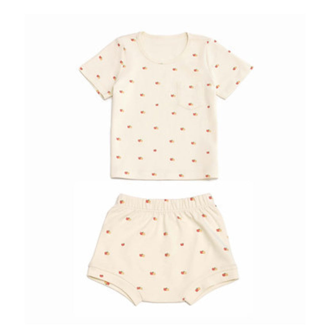 Twinkle Planet Organic Short Sleeves Casual Two-piece Set (12-18m)
