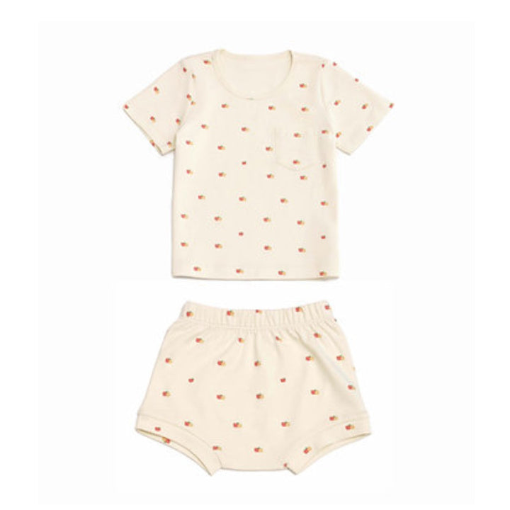 Twinkle Planet Organic Short Sleeves Casual Two-piece Set (12-18m)