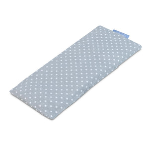 Comfy Grey Poka Dot Buckwheat Baby Pillow 14 x 33