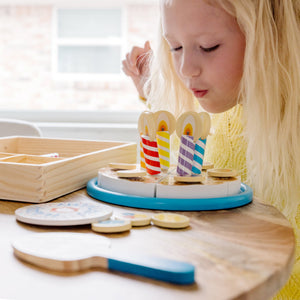 Melissa & Doug Wooden Birthday Cake Play Set