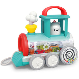 HOLA Push Along Train Engine - teal colourway (2 colour assortment)