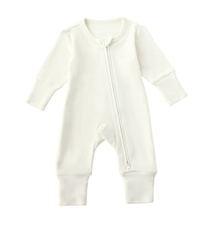 Twinkle Planet Organic Onepiece Pyjamas - Purely Natural, Cream White