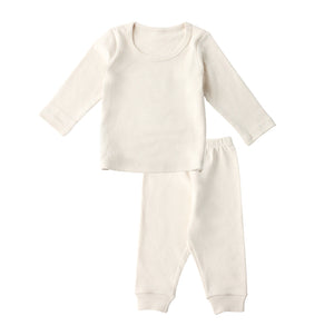 Twinkle Planet Organic Long Sleeve Pyjamas - Brown Stripe