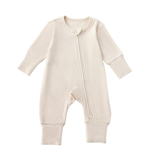 Twinkle Planet Organic Onepiece Pyjamas - Purely Natural, Light Brown