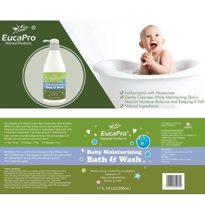 Eucapro Baby Moisturizing Bath & Wash (500ml)