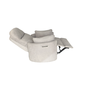 Babyhood Firenza chair in Latte, fully reclined side view