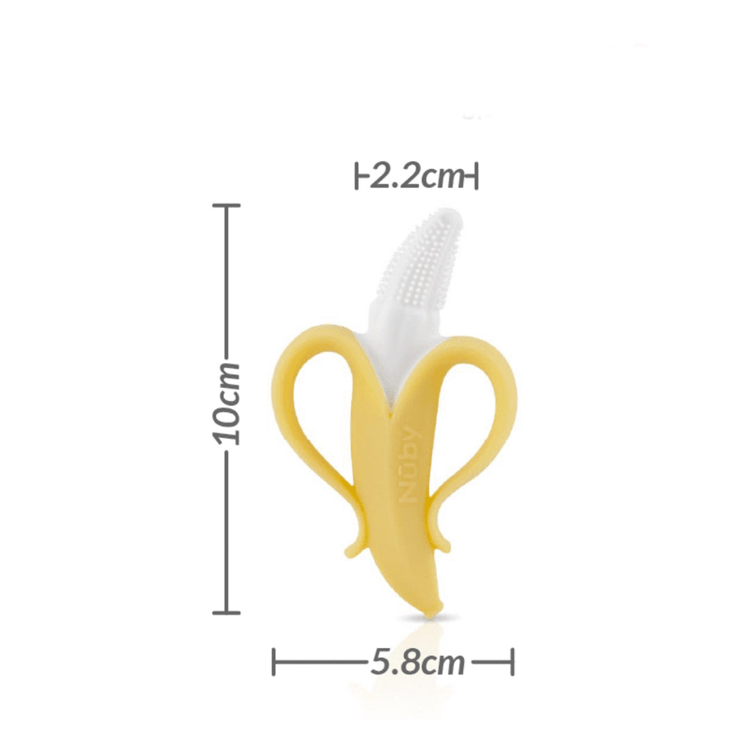 Nuby Banana Toothbrush with 360 Degree Bristles