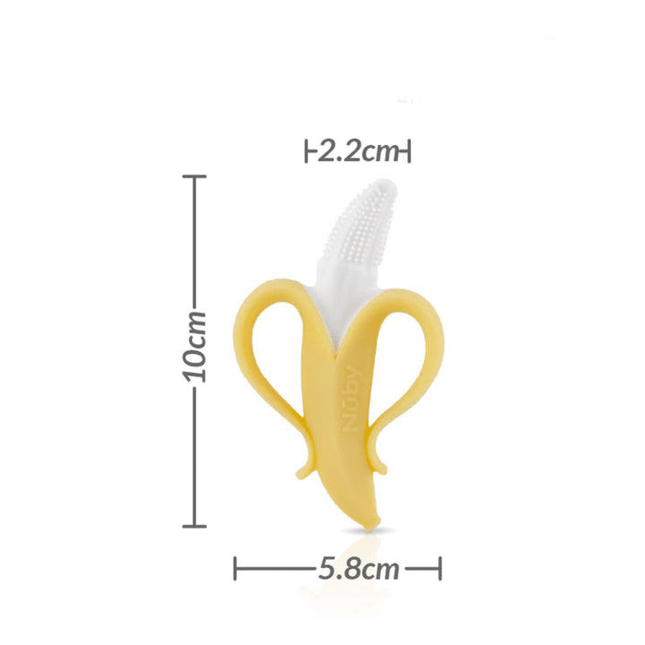 Nuby Banana Toothbrush with 360 Degree Bristles
