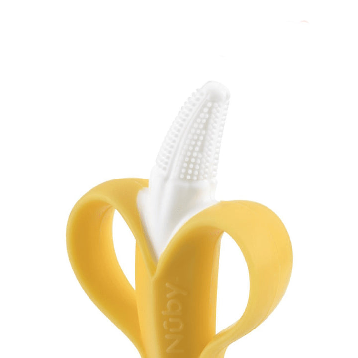 Nuby Banana Toothbrush with 360 Degree Bristles