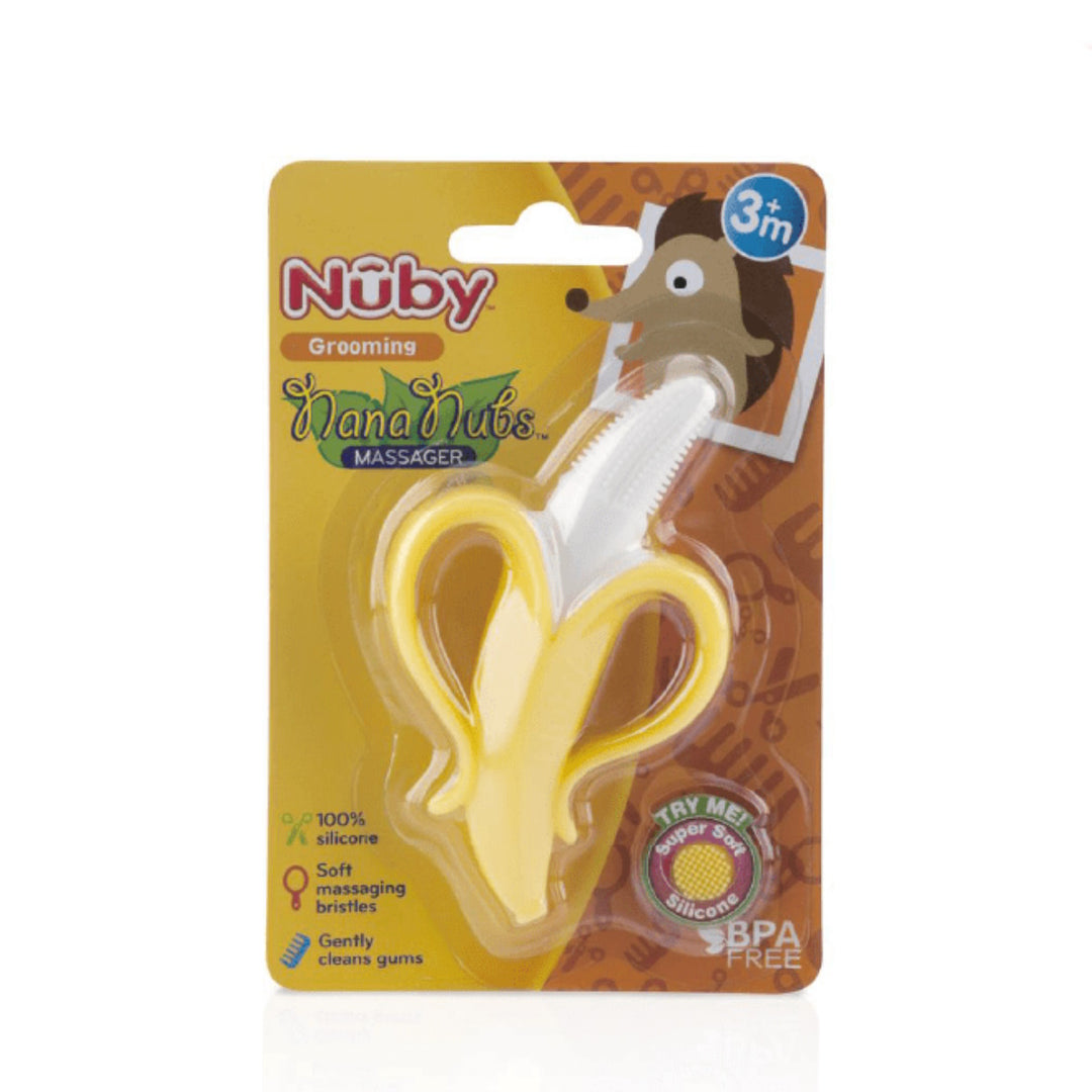 Nuby Banana Toothbrush with 360 Degree Bristles