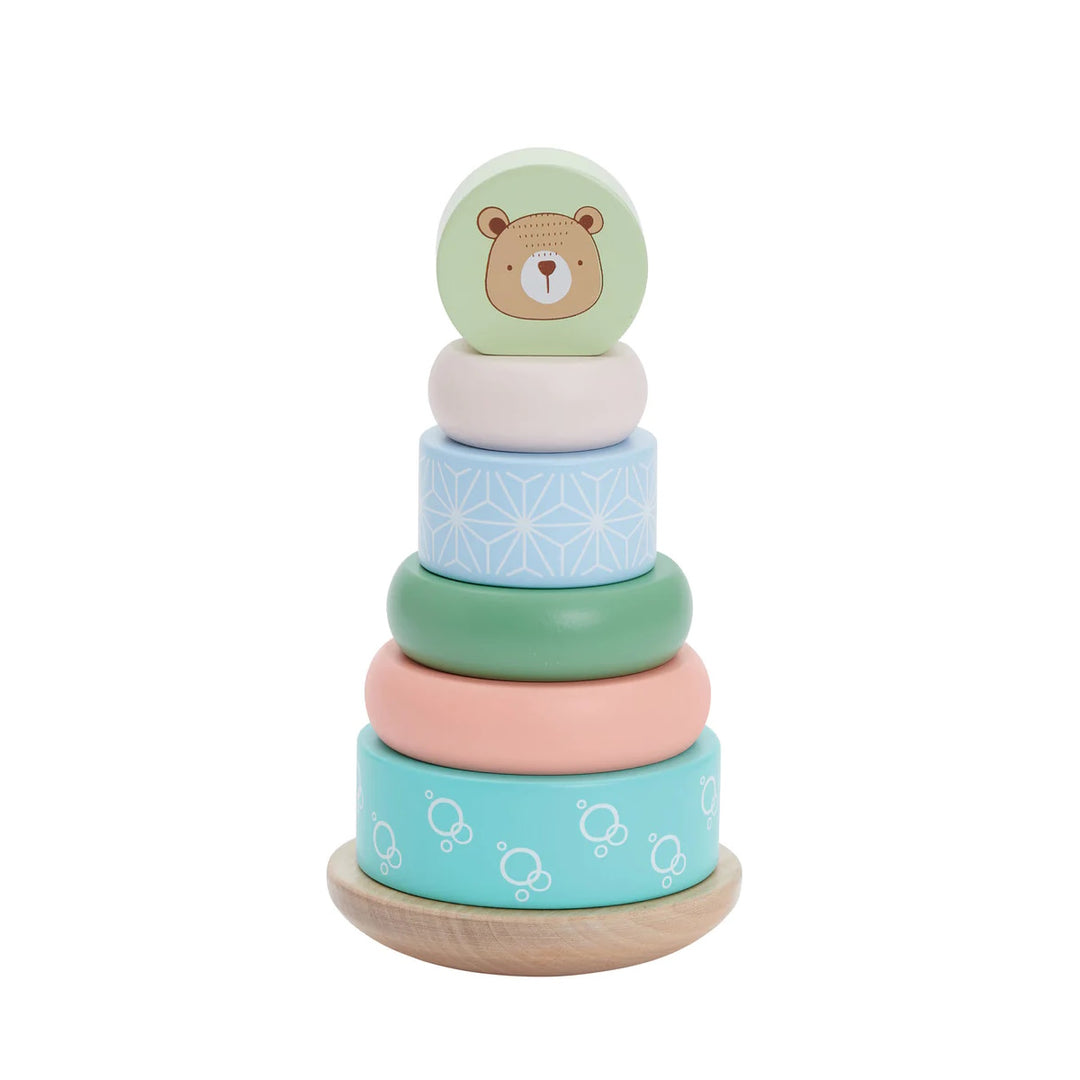 Bubble Wooden Bear Stacking Rings