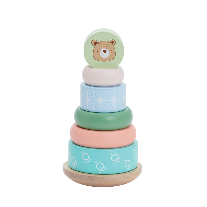 Bubble Wooden Bear Stacking Rings