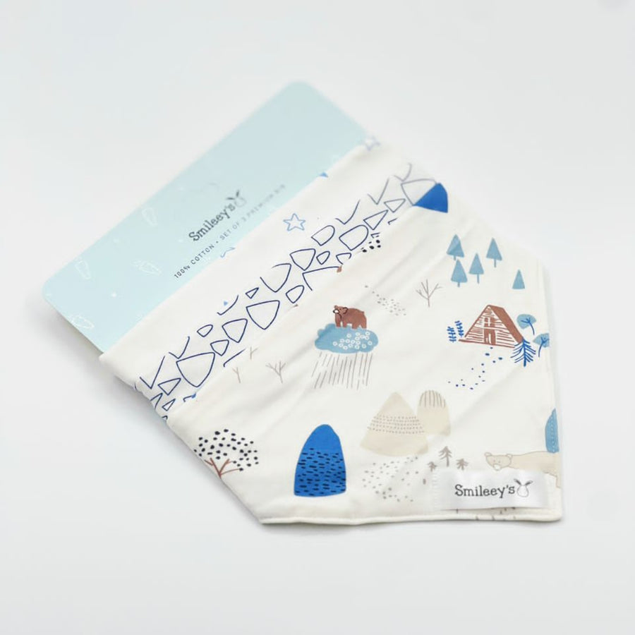 Smileey's 3pcs Bib Assorted (Triangle)