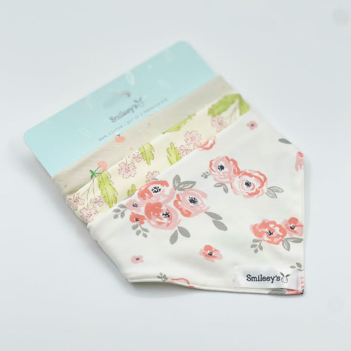 Smileey's 3pcs Bib Assorted (Triangle)