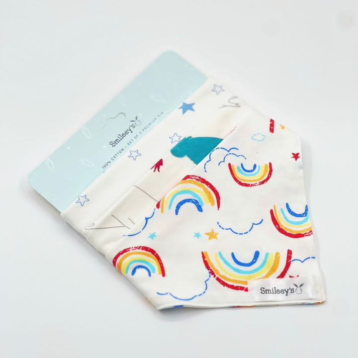 Smileey's 3pcs Bib Assorted (Triangle)
