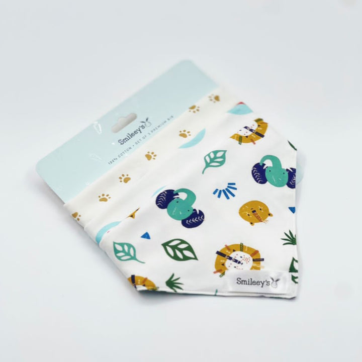 Smileey's 3pcs Bib Assorted (Triangle)