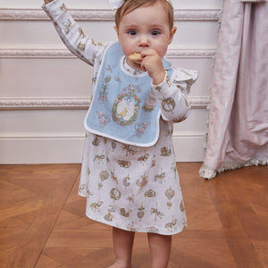 Atelier Choux Satin Bib - Spring Bunny - lifestyle