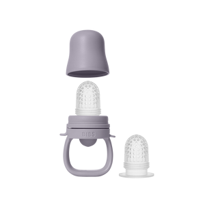 BIBS Baby Feeder Fossil Grey with spare teat