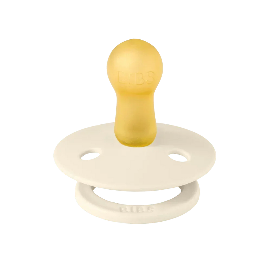 BIBS Colour pacifier round latex, Ivory
