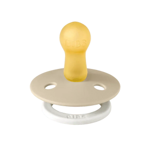 BIBS Colour GLOW pacifier round latex, Vanilla