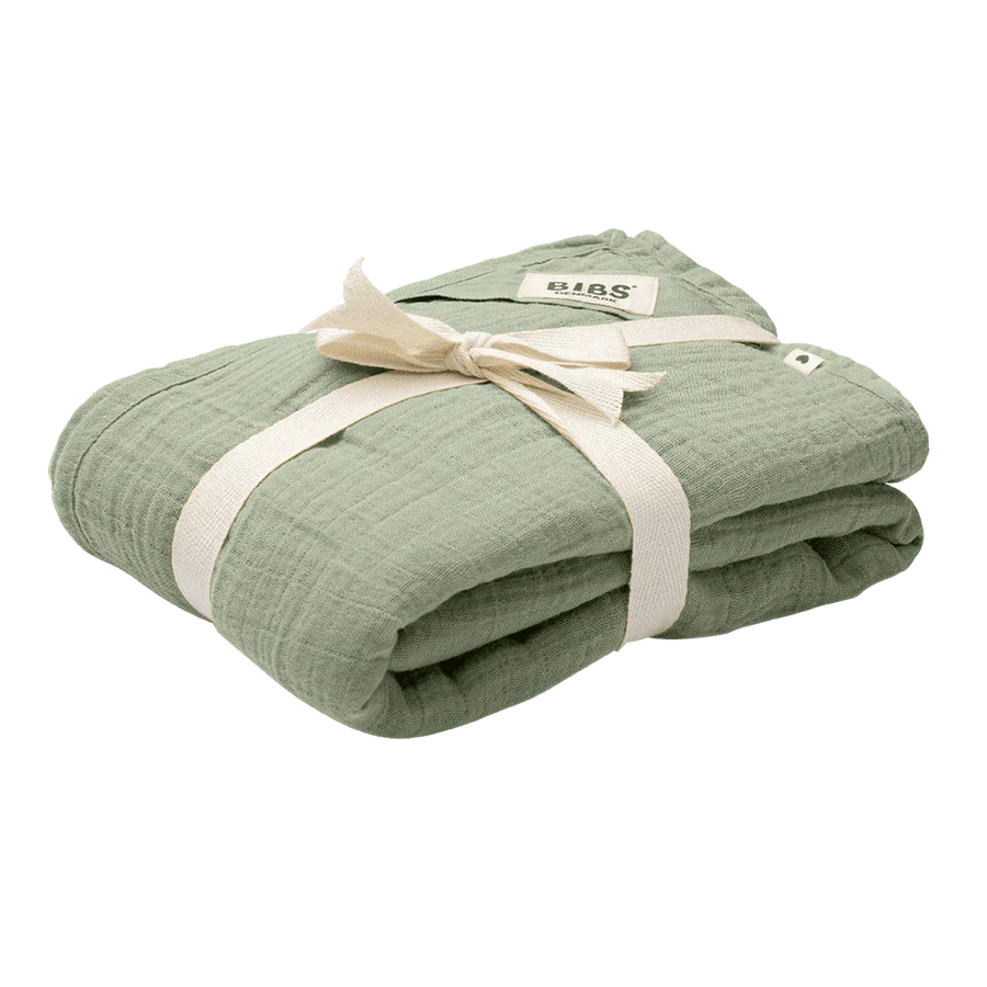 BIBS Muslin Swaddle 120x120cm Sage
