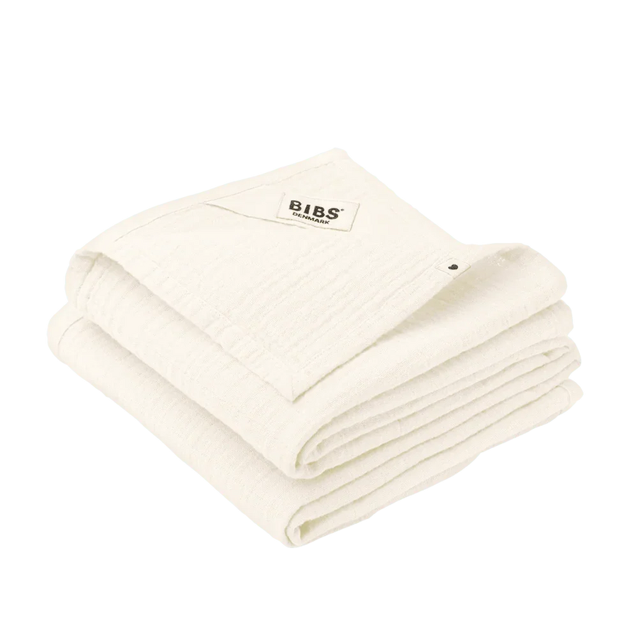 BIBS Muslin Cloth 2-pack 70x70cm Ivory