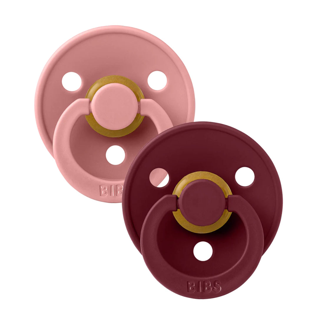 BIBS 2 Pack Colour Latex Pacifier