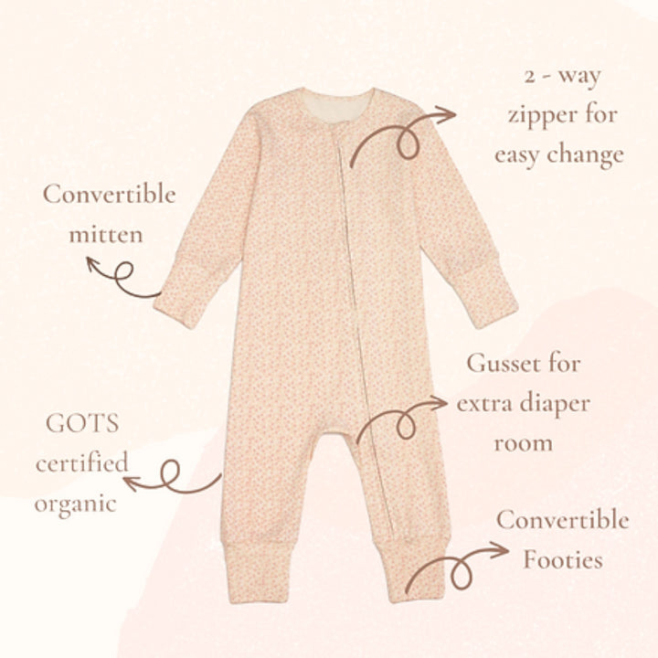 Twinkle Planet Organic One Piece Pjyamas (Newborn)