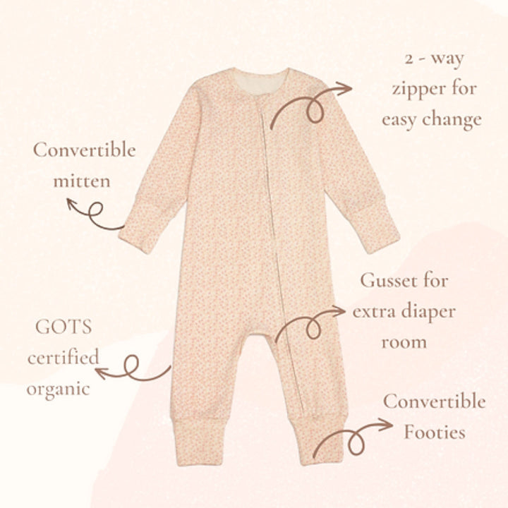 Twinkle Planet Organic One Piece Pjyamas (0-3m)