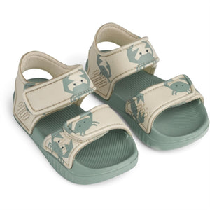 Liewood BLUMER strap sandals in Crab / Sandy, pair