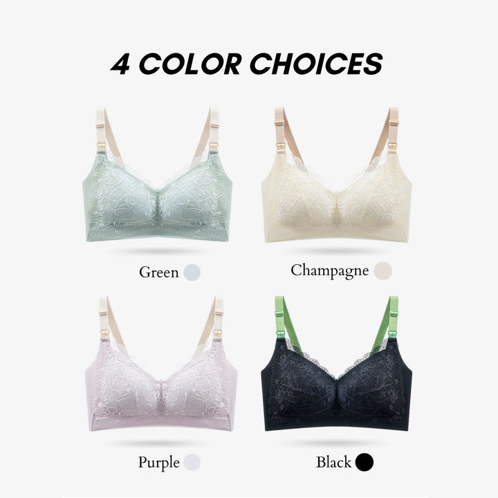 Bmama Premium Green Tea Lace Top Open Nursing Bra
