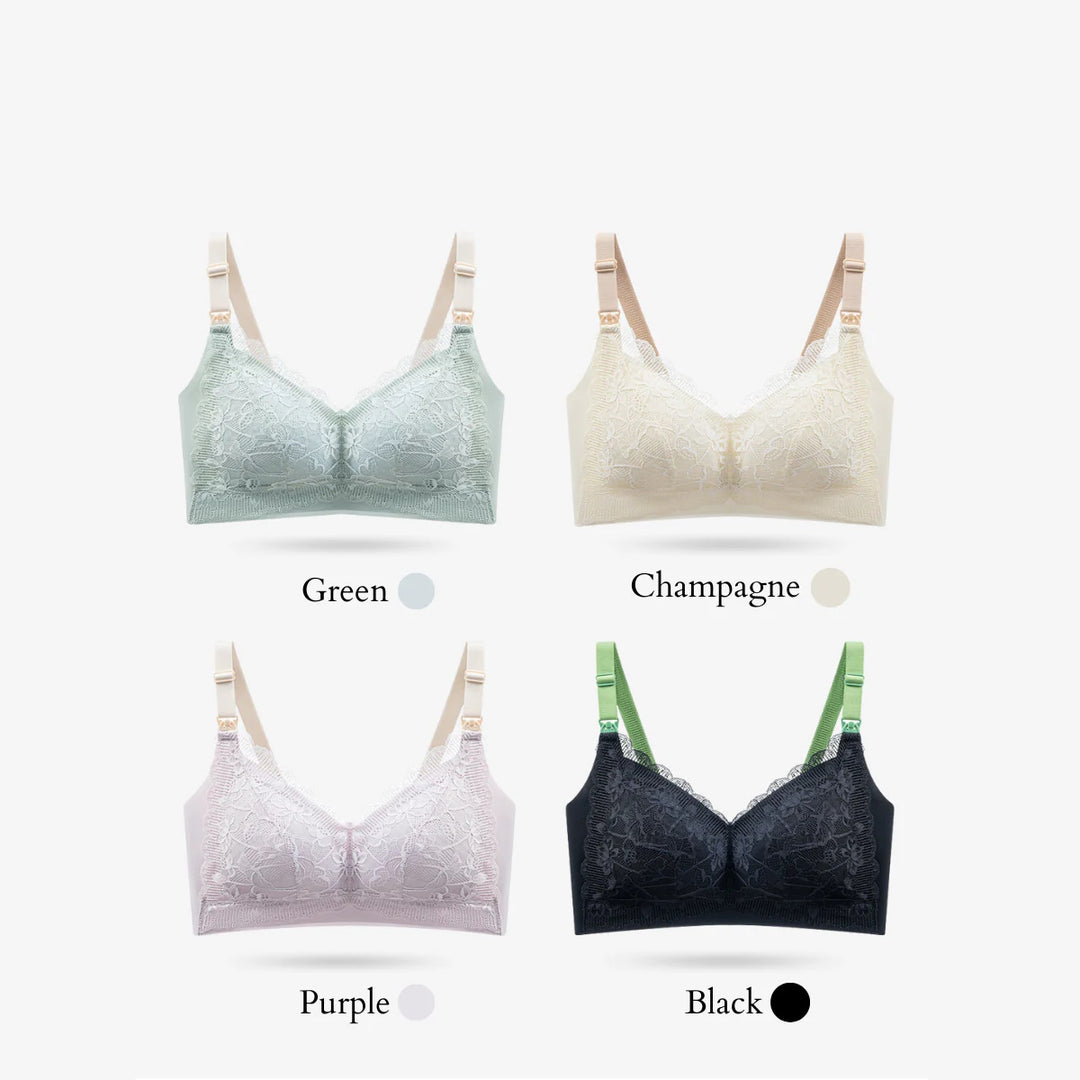 Bmama Premium Green Tea Lace Top Open Nursing Bra