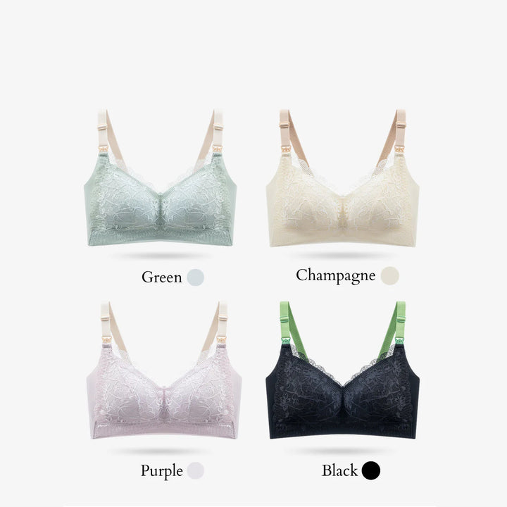 Bmama Premium Green Tea Lace Top Open Nursing Bra