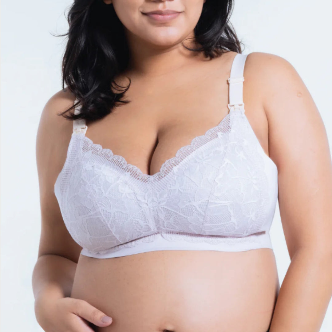 Bmama Premium Green Tea Lace Top Open Nursing Bra