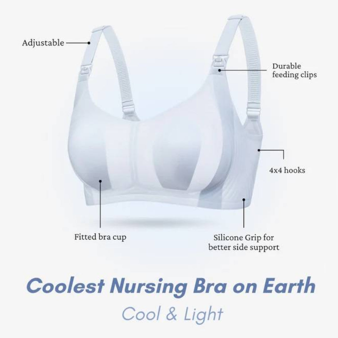Bmama Premium Silicone Grip Antibacterial Top Open Air Nursing Bra