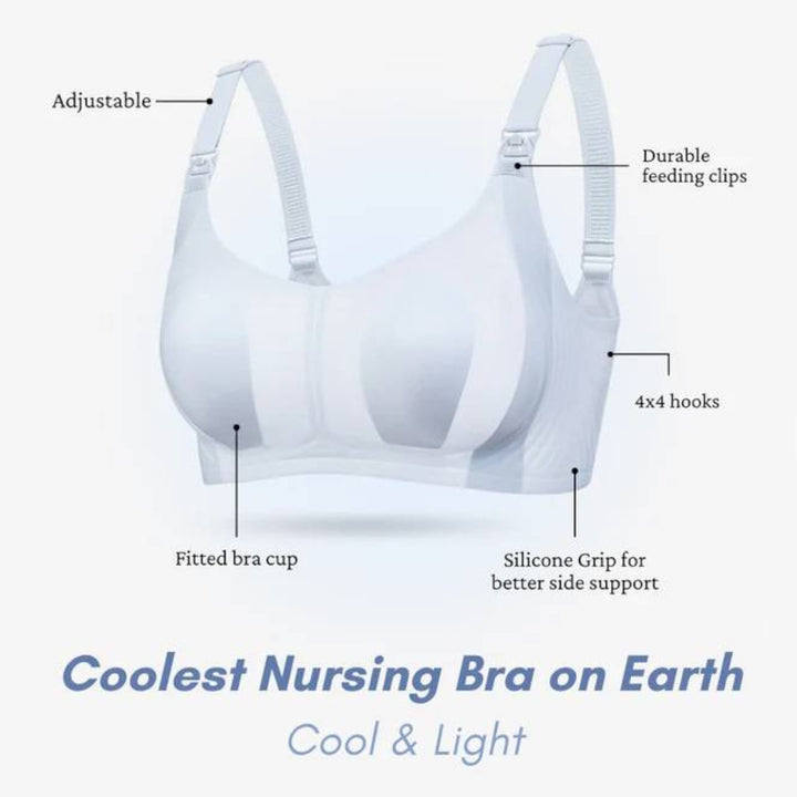 Bmama Premium Silicone Grip Antibacterial Top Open Air Nursing Bra