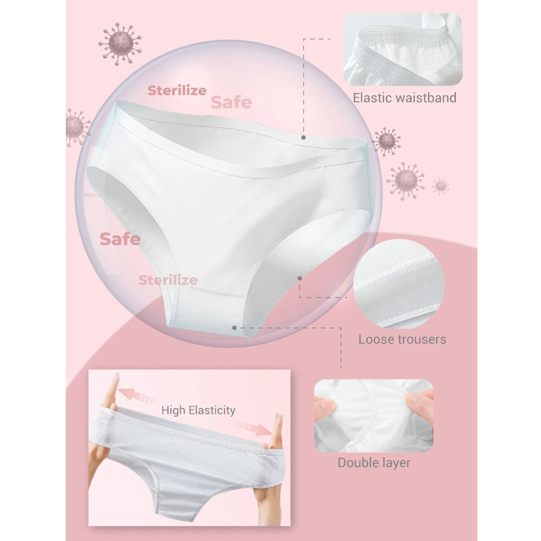Bmama Full Cotton Disposable Panties 3XL (5pcs/pack)