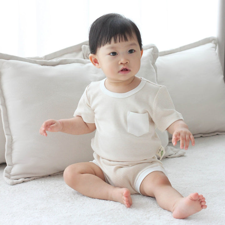 Twinkle Planet Organic Short Sleeves Casual Two-piece Set (6-12m)