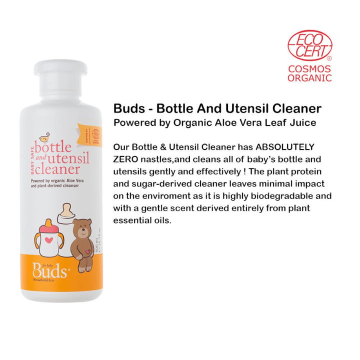 Buds Organic Baby Safe Bottle & Utensil Cleaner 500ml