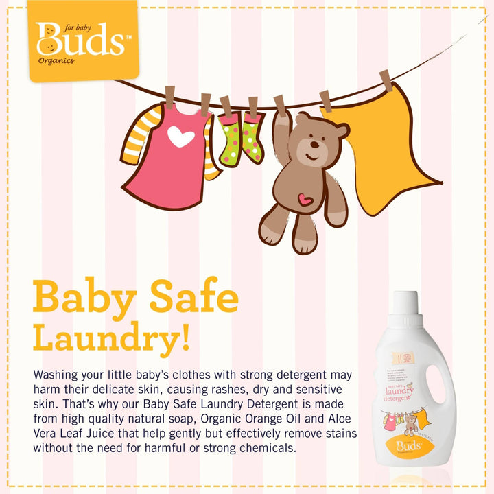 Buds Organics Baby Safe Laundry Detergent 1000ml