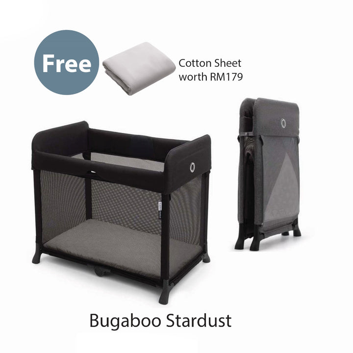 Bugaboo Stardust FOC Bugaboo Stardust Cotton Sheet (Mineral White) worth RM219