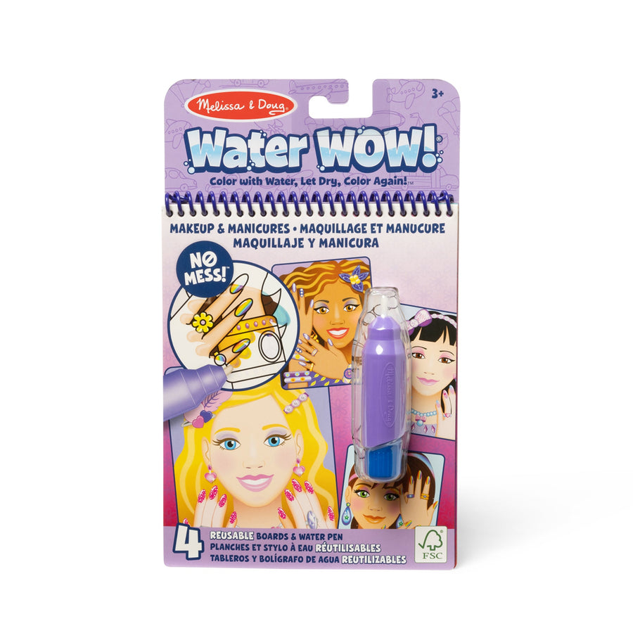 Melissa & Doug Water Wow! Water-Reveal Pad - Makeup & Manicures