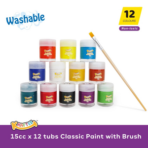 Kraftee 12ct Washable Classic Paints