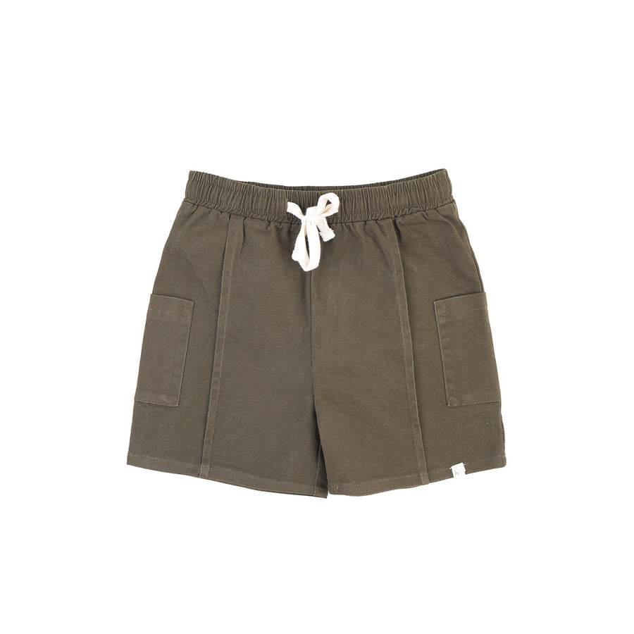 Kays+Kins Cargo Shorts in Pebble