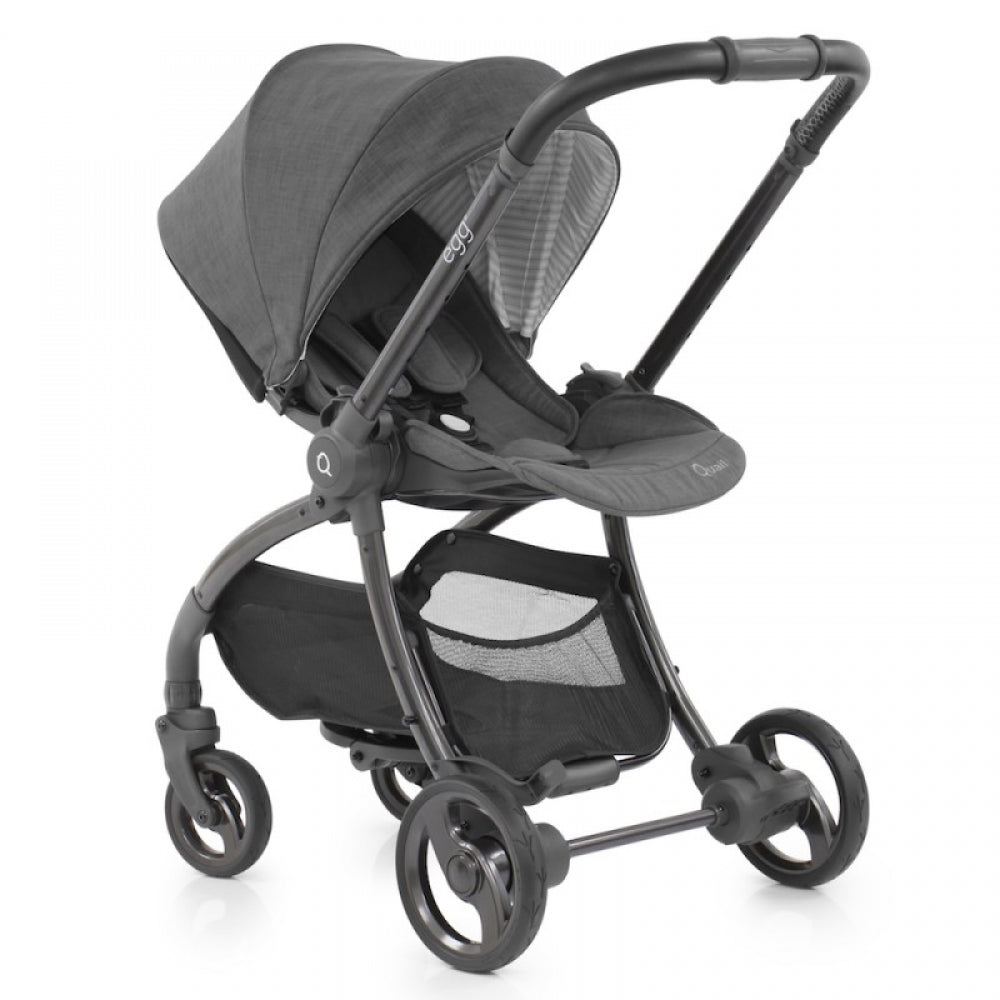 Quail by egg Stroller Quantum Grey With Silver Back Panel (YES Promo)