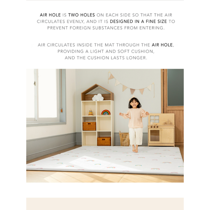 Parklon Air Bubble Up Play Mat - Rainbow Dream / Little Star Light Grey - image 12 - Happikiddo.com