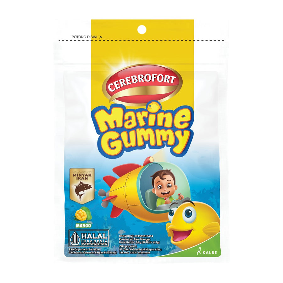 Cerebrofort Marine Gummy Mango 20g sachet