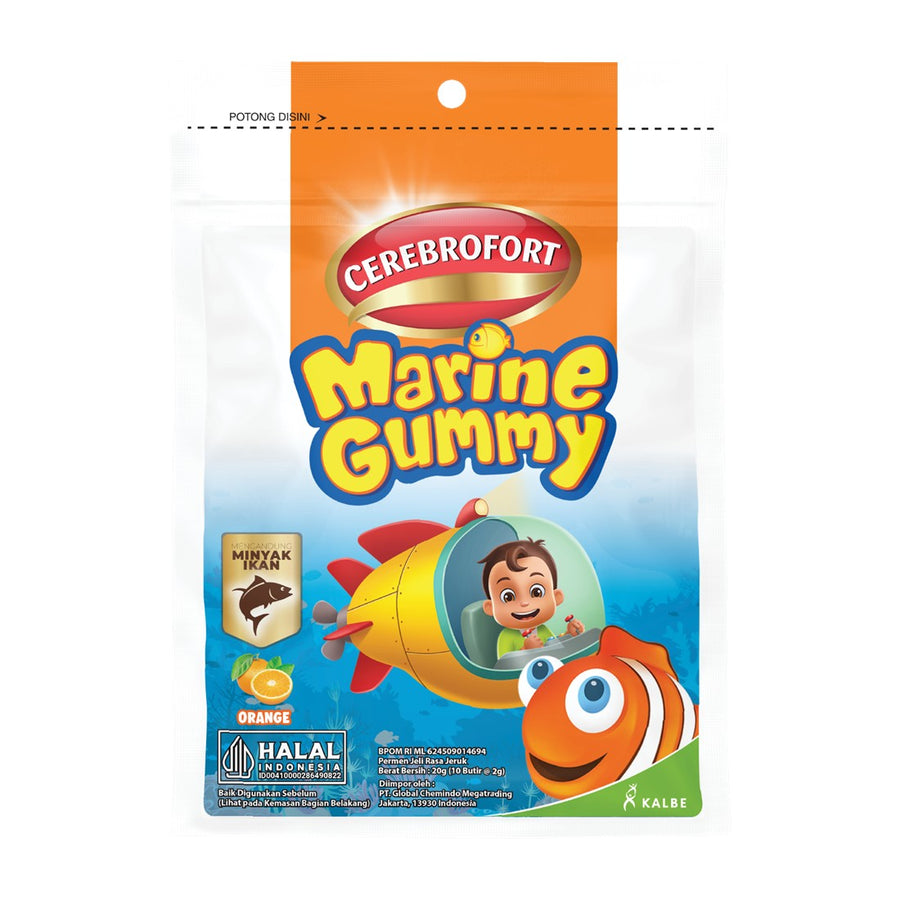 Cerebrofort Marine Gummy Orange 20g sachet