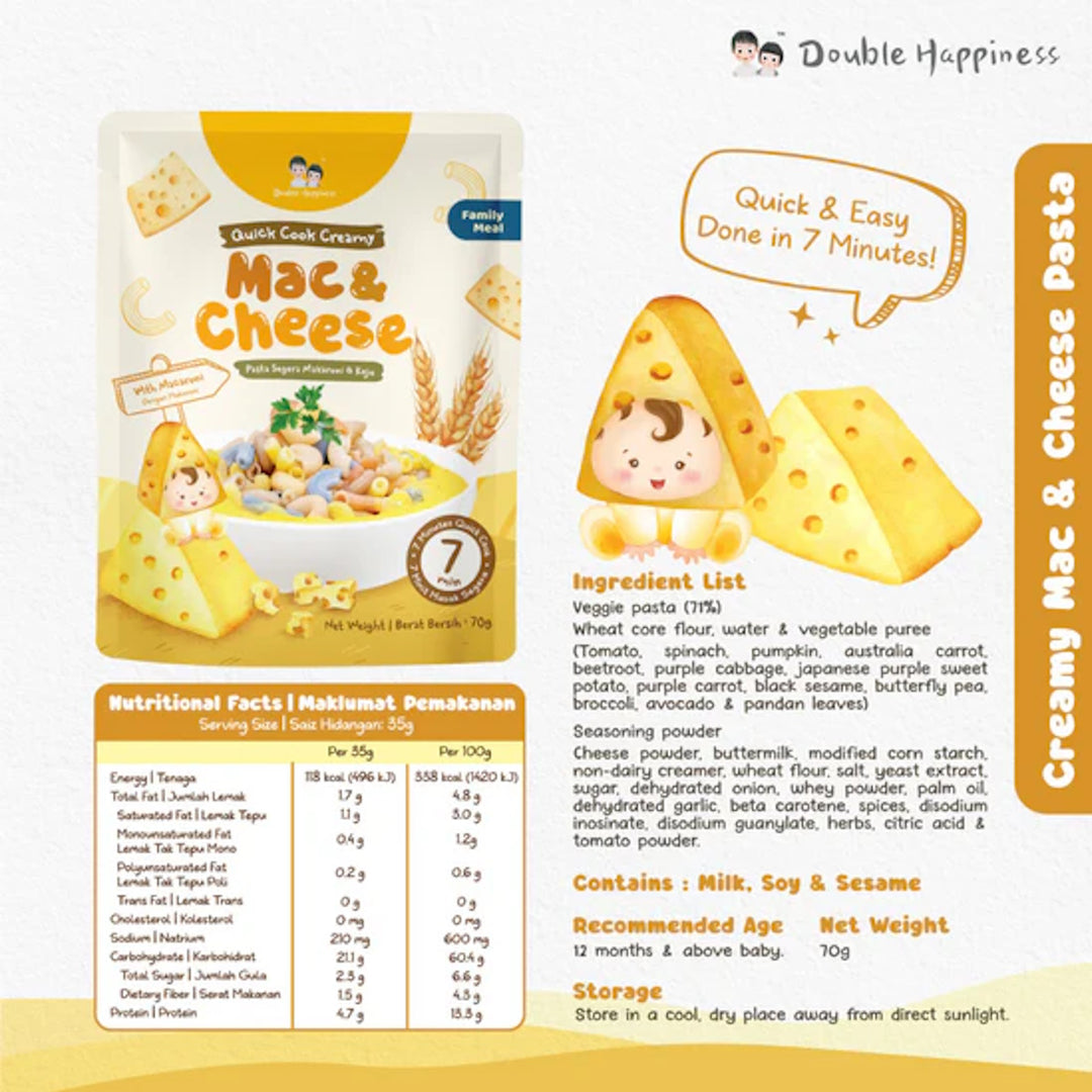 Double Happiness Quick Cook Creamy Pasta