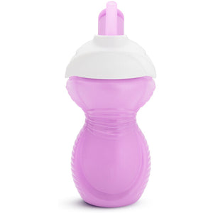 Munchkin Click Lock Flip Straw Cup 9oz in light purple